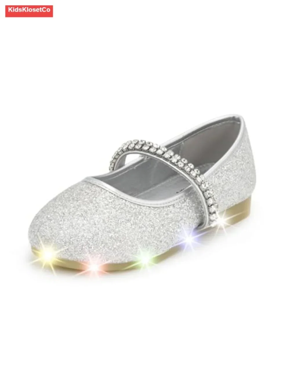 Light Up Toddler Girl Ballet Mary Jane Flat Bow Shoes
